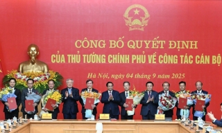 Công bố Quyết định của Thủ tướng Chính phủ về công tác cán bộ